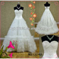 embroidered bodice puffy white tulle sweep wedding dress